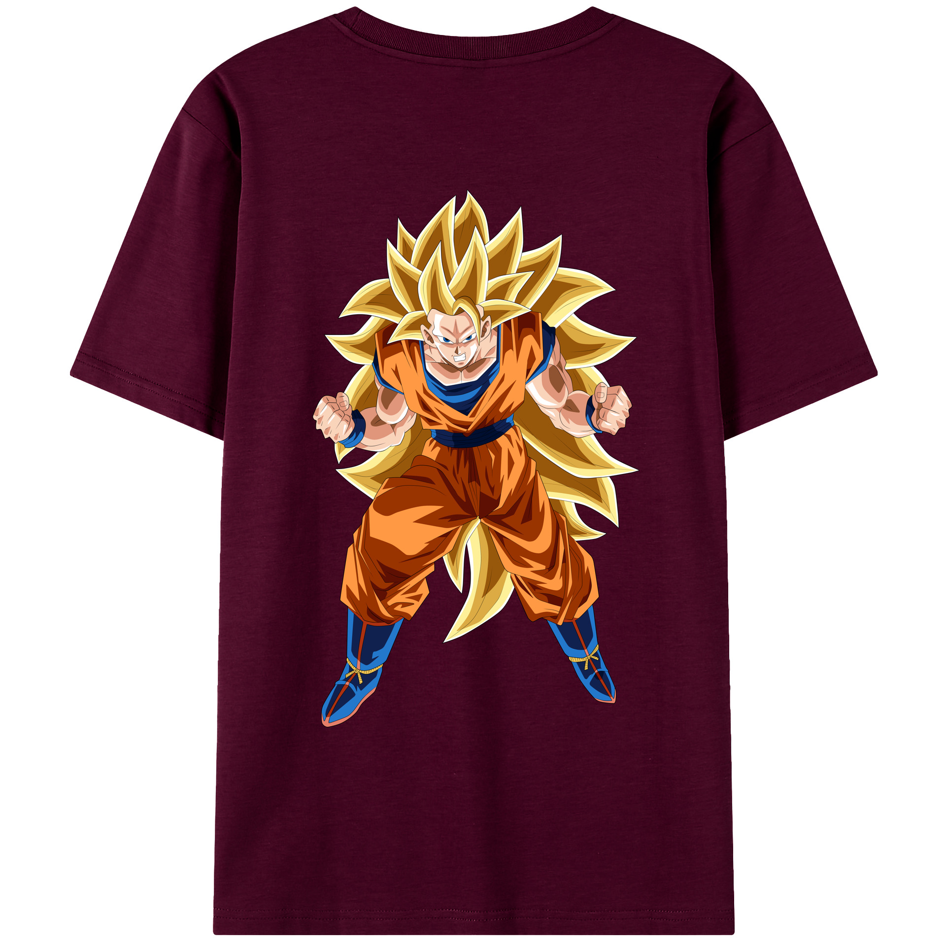 （画像用） ドラゴンボール 孫悟空（そん ごくう）Son Goku カカロット DRAGON BALL Kakarotto レディース半袖Tシャツ(バックプリント)